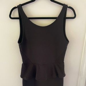 Lowered! 💥 Women’s H&M Divided Wide-Strap Black Dress (open back LBD)